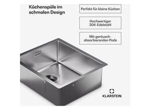 4060656529511 - - Hochwertige Edelstahl-Kuchenspule 39x45 cm mit Uberlauf & Sieb - perfekte Spulbecken-Organizer-Losung inklusive Wasserhahn fur die