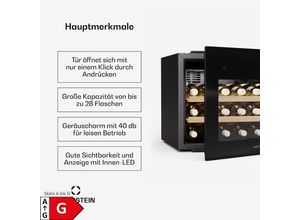4060656531514 - Rhone 28 Uno Weinkühlschrank 28 Flaschen LED-Steuerung Push-to-Open leise Schwarz 28 Flaschen 1 Kühlzone 4060656531514 - Rhone 28 Uno Weinkühlschrank 28 Flaschen LED-Steuerung Push-to-Open leise Schwarz 28 Flaschen 1 Kühlzone