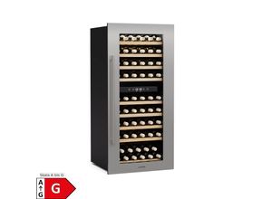 4060656532429 - Weinkühlschrank Vinsider Duo 79 Flaschen 2 Kühlzonen UV-Schutz 9 Regale Touch Edelstahl 79 Liter 2 Kühlzonen