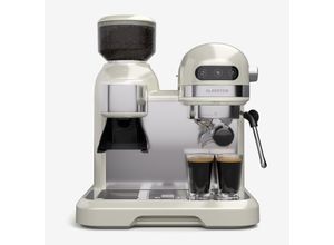 4060656534225 - Bella Café Espressomaschine Vintage Mahlwerk 19 bar Milchschaum 2 Tassen 1550 W Creme