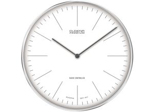 4060753000616 - Funkwanduhr DUGENA Dessau Wanduhr 7000999 Wanduhren Gr Ø 32 cm silberfarben