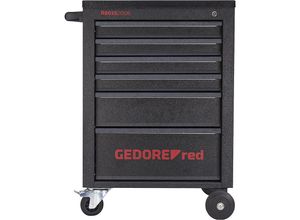 4060833000314 - GEDORE Werkstattwagen MECHANIC befüllt 6 Schubladen 129 Teile schwarz HxBxT 910 x 628 x 418 mm
