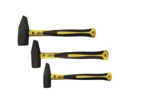 4060873199993 - Vago-Tools Profi 3 tlg Set Schlosserhammer Fiberglas Stiel Schlosser 500g 800g 1000g