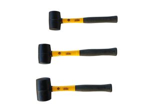 4060873224404 - Vago-Tools 3 tlg Set Gummihammer 370  500  700 g Hammer Ausbeulhammer Schonhammer