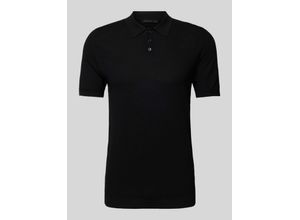 4060874359020 - Slim Fit Poloshirt mit Strukturmuster Modell Triton