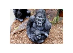 4060898100844 - Dekofigur Gorilla mit Baby 48 x 43 x 21 cm