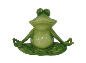 4060898119594 - Dekofigur Yoga Frosch 325 x 255 cm grün