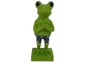 4060898141793 - Dekofigur Frosch mit Badehose 31 x 13 cm grün