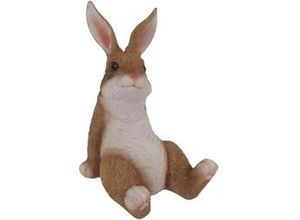 4060898142622 - Dekofigur Hase sitzend 24 x 17 x 16 cm braun weiß