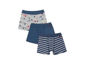 4060972406848 - Kinder Boxershorts 3er Pack blau Modell 1 Jungen Kinder