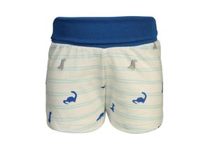 4060972691435 - - Jersey-Shorts DINO gestreift in white whisper Gr80