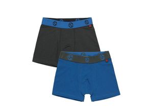 4060972747361 - - Boxershorts FUßBALL 2er-Pack in blue snorkel Gr104