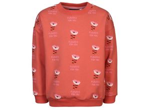 4060972847887 - - Sweatshirt FLOWERS AOP in orange Gr104