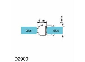 4060991014864 - MasterClass Garant Dichtprofil für Glasstärke von 6 mm 201 cm