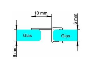 4060991015090 - MasterClass Garant Dichtung gerade für Glasstärke von 6 mm 200 cm