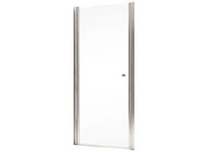 4060991056109 - - Duschtür Garant Drehtür in Nische von 6 mm Sicherheitsglas (esg) Klar hell inkl fixil Beschichtung 80 x 200 cm Profilfarbe Chromoptik