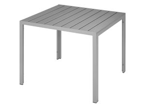 4061173017680 - tectake® Gartentisch aus Aluminium und Kunststoff wetterfest und UV-beständig 90 x 90 x 745 cm