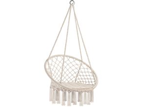 4061173031174 - tectake® Hängesessel zum Aufhängen Hängeschaukel mit Sitzkissen Hängeschaukel für Kinder und Erwachsene Hängesitz belastbar bis 150 kg innen und außen Schaukelstuhl - beige 4061173031174 - tectake® Hängesessel zum Aufhängen Hängeschaukel mit Sitzkissen Hängeschaukel für Kinder und Erwachsene Hängesitz belastbar bis 150 kg innen und außen Schaukelstuhl - beige