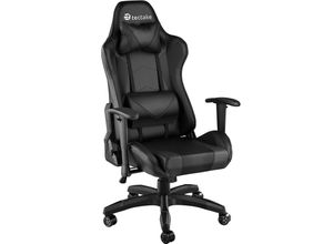 4061173041272 - tectake® Racing Gaming Stuhl ergonomische Form mit verstellbarer Rückenlehne Kunstlederbezug abnehmbares Nacken- und Lendenkissen Belastbarkeit 120 kg