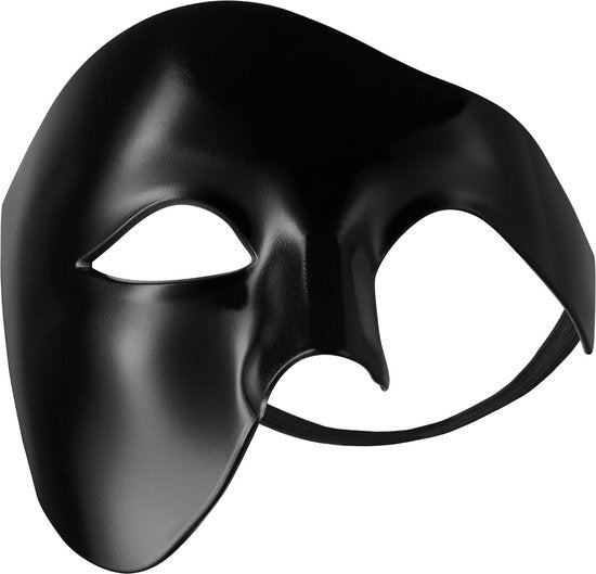 4061173051073 - dressforfun - Venezianische Maske Phantom schwarz - Faschingskostüm Halloween Kostüm Karnevalskostüm Faschingspartykleidung Partykleidung - 303539