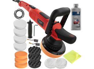 4061173068149 - tectake® 16-teiliges Exzenter Poliermaschinen-Set 810 W mit Bogenhandgriff und zusätzlichem Stabgriff inklusive Lackpolitur Mikrofasertuch und 2 Ersatzkohlen 4061173068149 - tectake® 16-teiliges Exzenter Poliermaschinen-Set 810 W mit Bogenhandgriff und zusätzlichem Stabgriff inklusive Lackpolitur Mikrofasertuch und 2 Ersatzkohlen