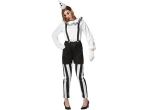 4061173073501 - tectake® Frauenkostüm Clown schwarz-weiß