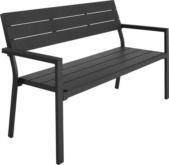 4061173114921 - tectake® - Gartenbank - 2-sitzige Bank mit Aluminiumrahmen und Hi-Impact-Latten - Geeignet für Terrasse Park Balkon Gartenmöbel und Haus - Langlebig wetterfest einfach zu montieren - Max 250kg - dunkelgrau 4061173114921 - tectake® - Gartenbank - 2-sitzige Bank mit Aluminiumrahmen und Hi-Impact-Latten - Geeignet für Terrasse Park Balkon Gartenmöbel und Haus - Langlebig wetterfest einfach zu montieren - Max 250kg - dunkelgrau