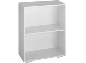 4061173115508 - tectake® Bücherregal MDF bodenschonende Kunststofffüße 60 x 30 x 77 cm