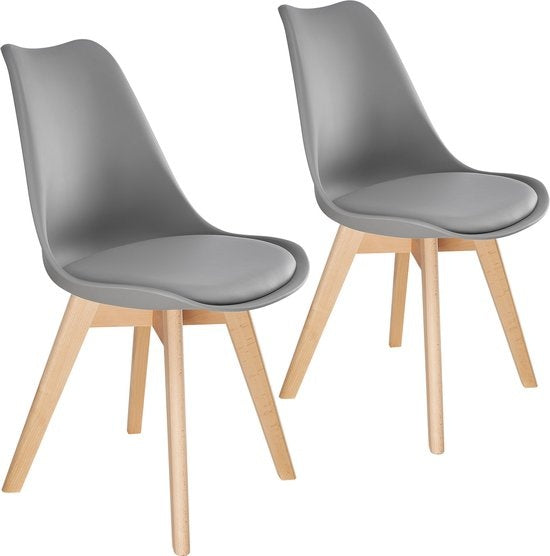 4061173117588 - tectake® 2er Set Esszimmerstuhl gepolsterte Sitzfläche massive Holzbeine 49 x 56 x 825 cm 4061173117588 - tectake® 2er Set Esszimmerstuhl gepolsterte Sitzfläche massive Holzbeine 49 x 56 x 825 cm