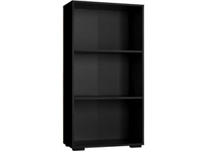 4061173204455 - tectake® Bücherregal MDF bodenschonende Kunststofffüße 60 x 30 x 115 cm