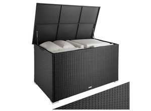 4061173205483 - tectake® Auflagenbox mit Aluminiumgestell und Rattangeflecht komfortable Hubautomatik 145 x 825 x 795 cm 4061173205483 - tectake® Auflagenbox mit Aluminiumgestell und Rattangeflecht komfortable Hubautomatik 145 x 825 x 795 cm