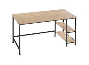 4061173209078 - tectake® Computer-Schreibtisch Industrial Style Seitenregal mit 2 Ablagefächern 120 x 60 x 755 cm