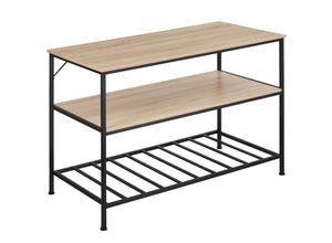 4061173209238 - tectake® Küchenregal Industrial Style 2 Ablagen und Gitterablage 120 x 60 x 905 cm