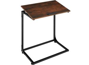 4061173209245 - tectake® Beistelltisch Industrial Style in praktischer C-Form mit neigbarer Platte 55 x 35 x 665 cm