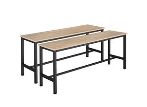 4061173210852 - tectake® 2er Set Sitzbank Industrial Style Belastbarkeit 200 kg 108 x 325 x 50 cm