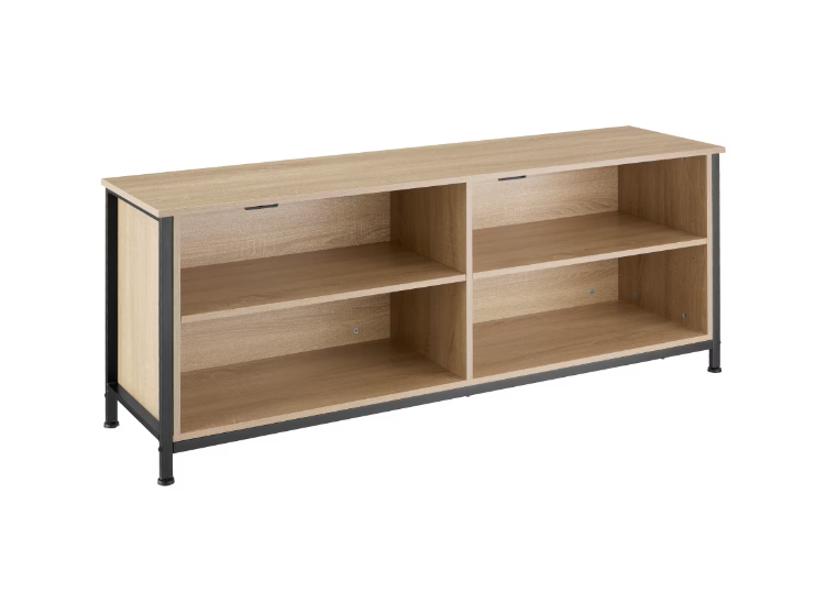 4061173242990 - tectake Sideboard Navan 147x41x605cm - Industrielles helles Holz Eiche Sonoma