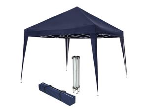 4061173244406 - tectake® Pavillon 3 x 3 m höhenverstellbare Füße inklusive Spannseile Heringe und Tragetasche