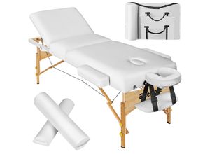 4061173246783 - tectake® 3 Zonen Massageliege-Set inklusive Lagerungsrollen und Tragetasche klappbar und höhenverstellbar 218 x 102 x 65 - 90 cm