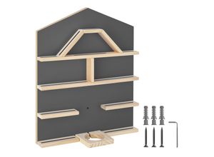 4061173256485 - tectake® Wandregal für bis zu 50 Tonies abgerundete Ecken 50 x 155 x 60 cm unsichtbare Aufhängung