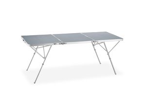 4061173259844 - tectake® Campingtisch klappbar bodenschonende höhenverstellbare Füße 180 x 70 x 705 cm