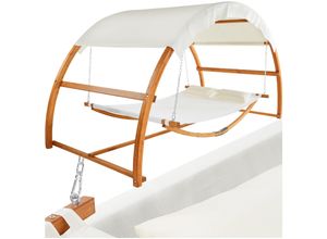 4061173262608 - tectake® Hängematte mit Holzgestell für 2 Personen für In- und Outdoor Belastbarkeit 250 kg 328 x 160 x 1715 cm