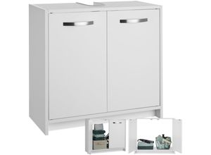 4061173262905 - tectake® Waschbeckenunterschrank großer Stauraum 2 leichtgängige Flügeltüren 63 x 31 x 55 cm