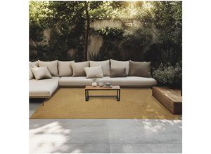 4061173270627 - tectake® Flechtteppich - Teppich in Jute-Optik für drinnen und draußen - Boho-Stil - Robuste Kunstfasern pflegeleicht und formbeständig - Vintage-Teppich - Div Größen - 160x230 cm