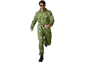 4061173274663 - tectake® Herrenkostüm Air Force Pilot Camouflage