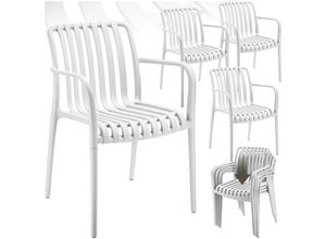 4061173281340 - tectake® Gartenstühle wetterfest und UV-beständig rutschfeste Gummischoner 545 x 58 x 805 cm Belastbarkeit 120 kg 4061173281340 - tectake® Gartenstühle wetterfest und UV-beständig rutschfeste Gummischoner 545 x 58 x 805 cm Belastbarkeit 120 kg