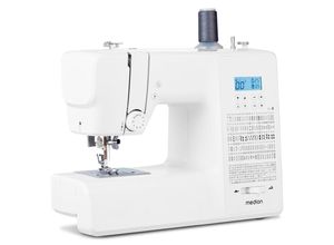 4061275231007 - MEDION Computer-Nähmaschine MD 11881 270 Stichmuster 1-Schritt Knopfloch Nähmaschinen Doppelnadelfunktion Automatischer Einfädler Geschwindigkeitsregler weiß