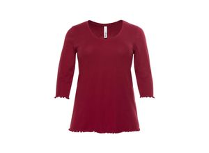 4061303019065 - Große Größen Shirt mit Babylock-Nähten bordeaux Gr48 50