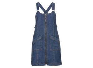 4061303023079 - Große Größen Latzkleid aus Jeans blue Denim Gr46