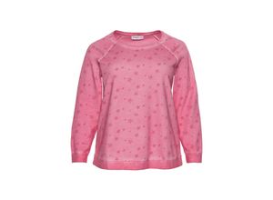 4061303029521 - Große Größen Sweatshirt mit Alloverdruck rosa Gr48 50