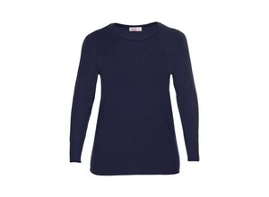 4061303038981 - Große Größen Pullover mit Rollkanten an allen Abschlüssen marine Gr44 46 4061303038981 - Große Größen Pullover mit Rollkanten an allen Abschlüssen marine Gr44 46